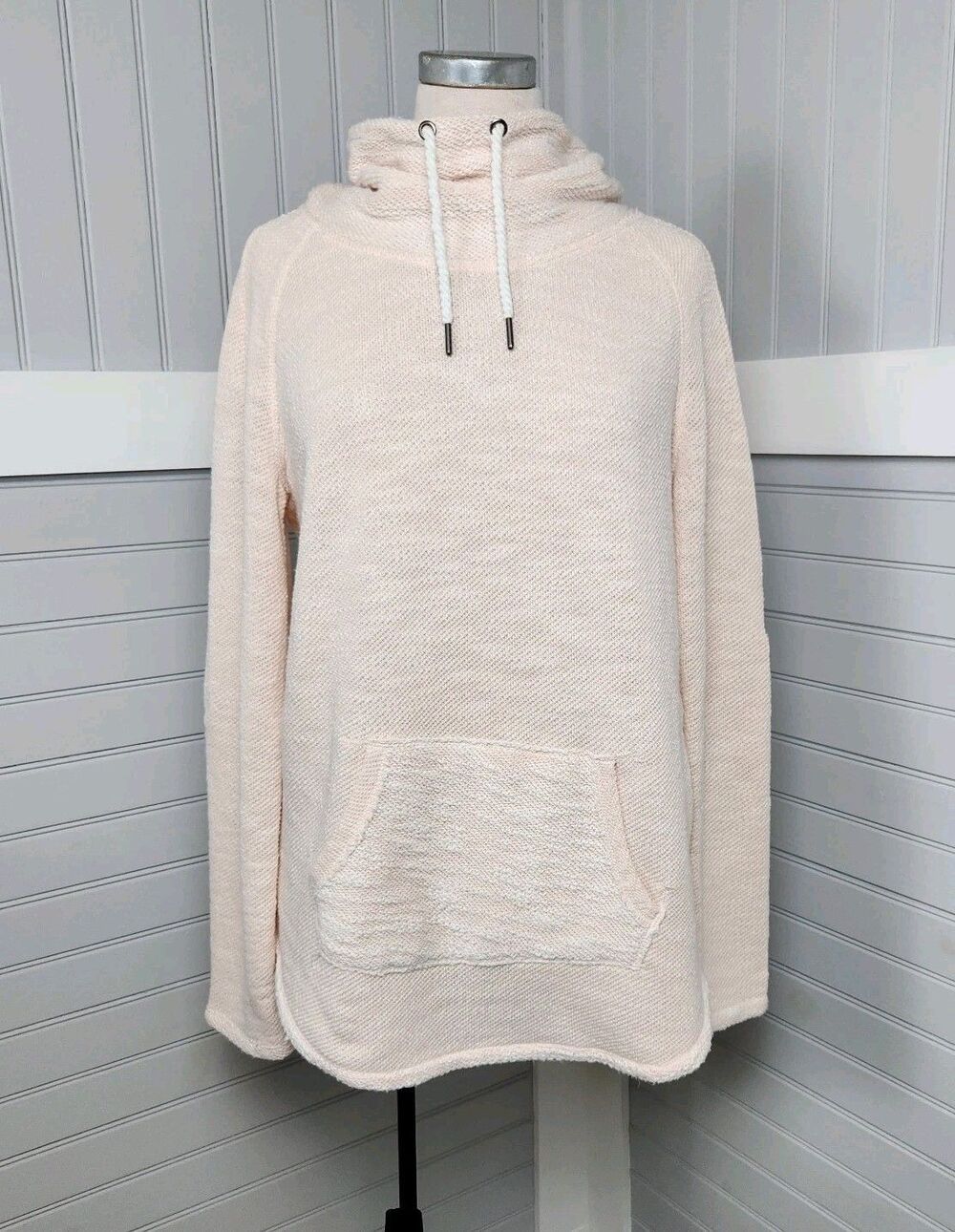 Kensie Performance Pullover Sweatshirt Cowl Neck Womens M Quick-Dry Pink Outdoor
